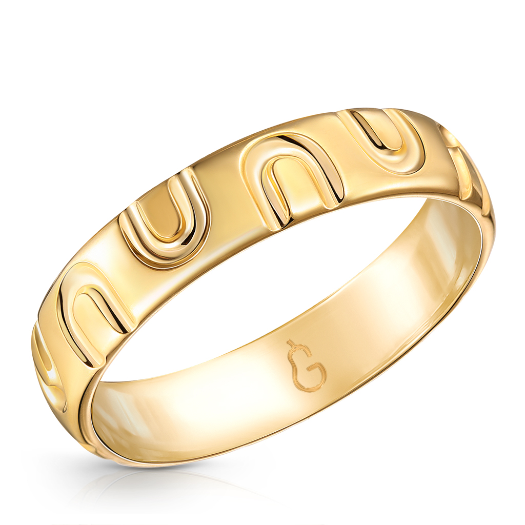 Кольцо обручальное из желтого золота 45510612195